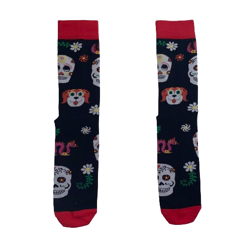 Κάλτσες unisex χρωματιστές calavera 1 ζευγάρι