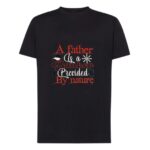 Μαύρο βαμβακερό T-shirt plus size με στάμπα